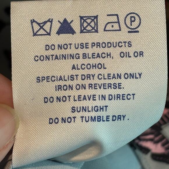 Ted Baker Y2K Novelty Butterfly Print Satin Halter Mini Dress - size 2 (US 6) - Picture 6 of 6